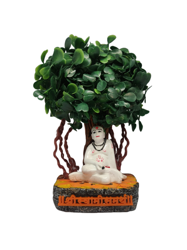 WudLore Swami Samarth Murti with Tree | Spiritual Pooja Murti | Idol for Home, Meditation & Housewarming (Copy)